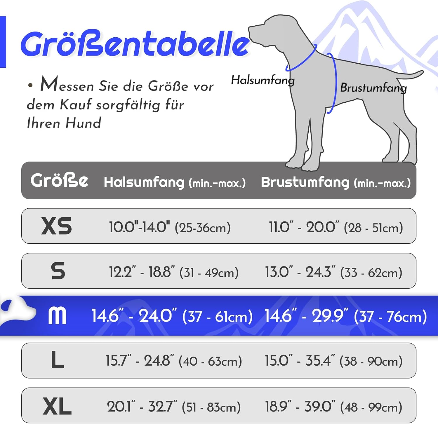 Detalle de Eagloo Hundegeschirr Größe M – Anti-Zug Brustgeschirr, verstellbar, reflektierend, blau