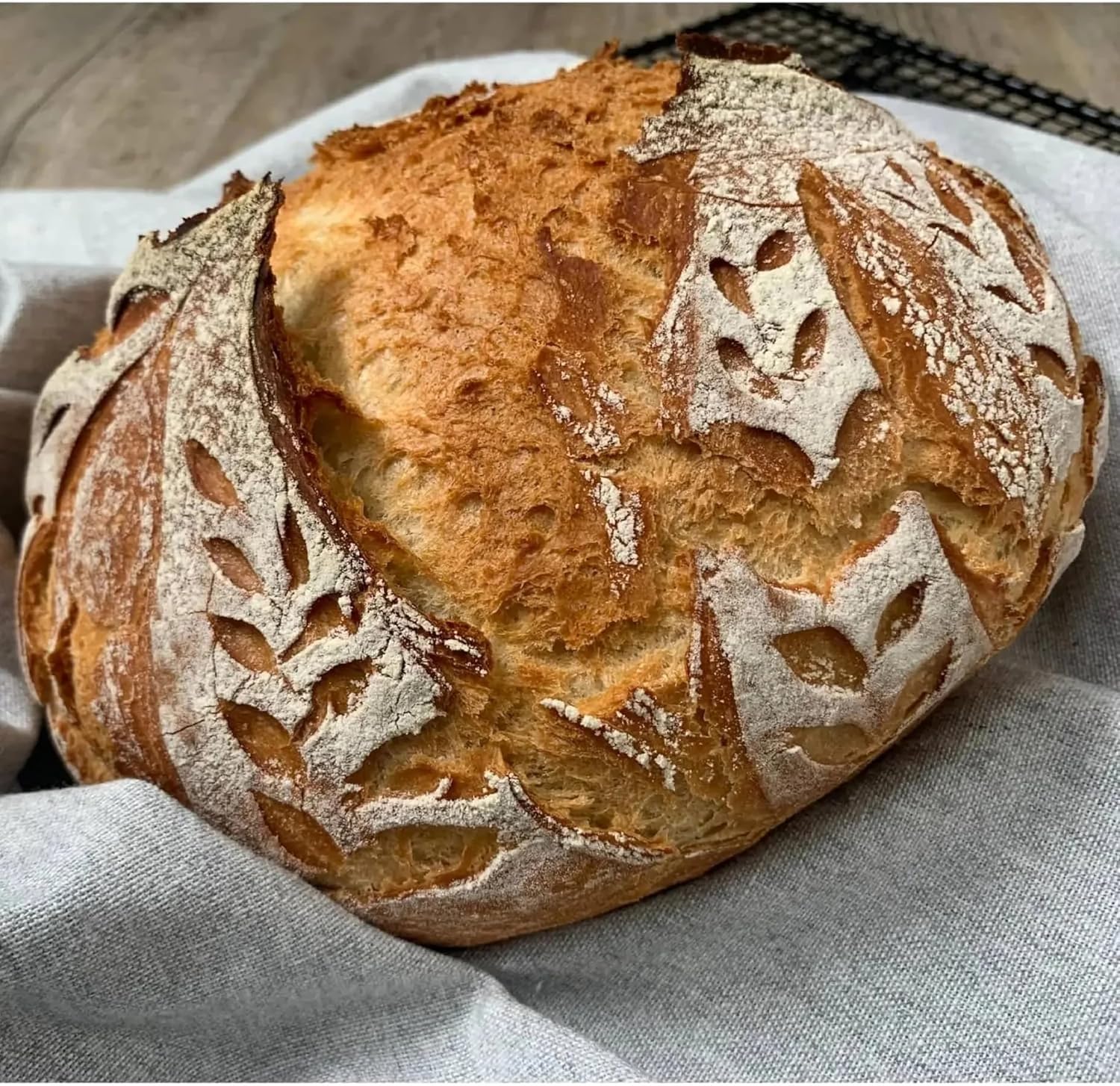Detalle de Wundermix WunderStyler® Compact – Bäckermesser und Teigmesser aus Holz zum Einschneiden von Brot & Baguette