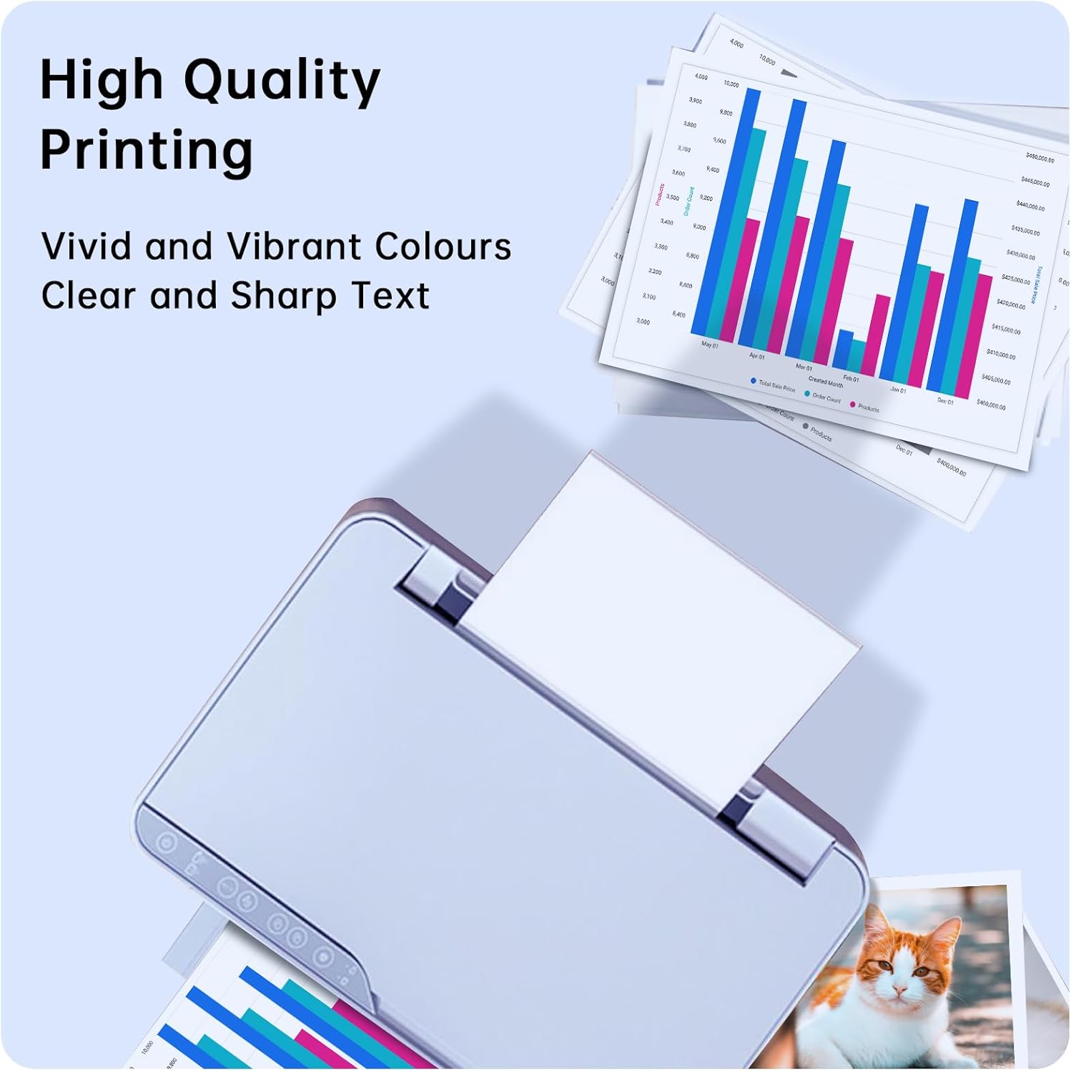 Detalle de 301XL Ink Cartridges High Yield Replacement for HP 301 (Black & Colour) — for HP Envy, DeskJet & OfficeJet models