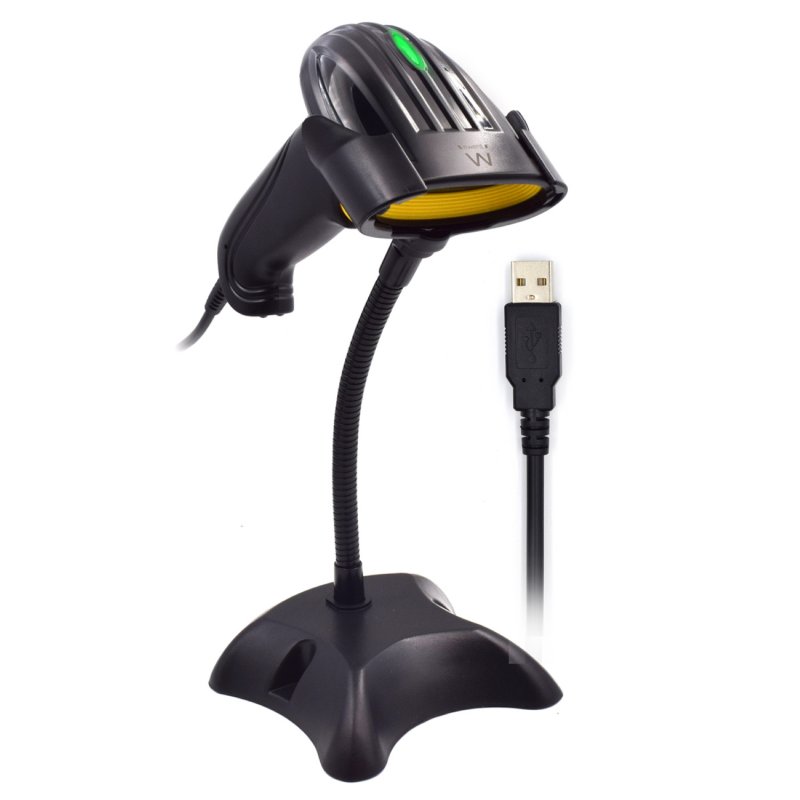 Detalle de EWENT EW3410 Lector de Códigos de Barras 2D USB – lectura rápida y resistente para negocio