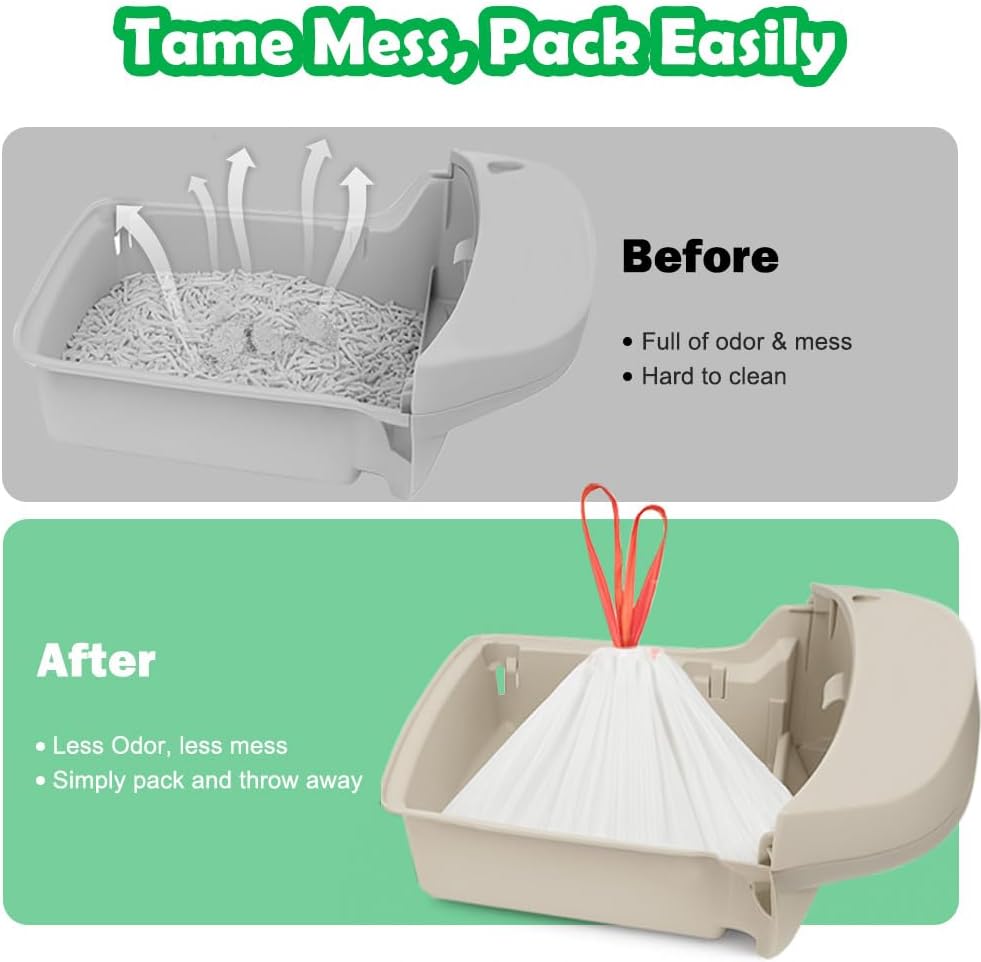 Thumbnail 3 de SZEE 120 Pack Large Self‑Cleaning Cat Litter Tray Liners 🐱