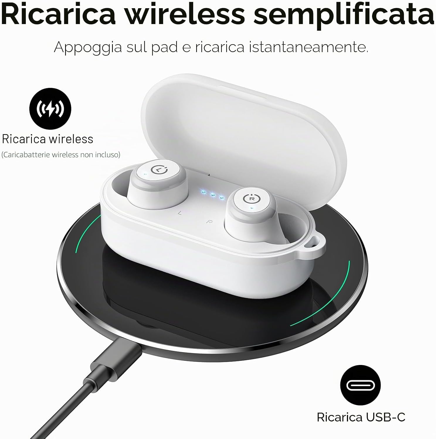 Thumbnail 6 de TOZO T10: cuffie Bluetooth 5.3 con controllo touch, EQ OrigX 2.0 e 55 ore di autonomia