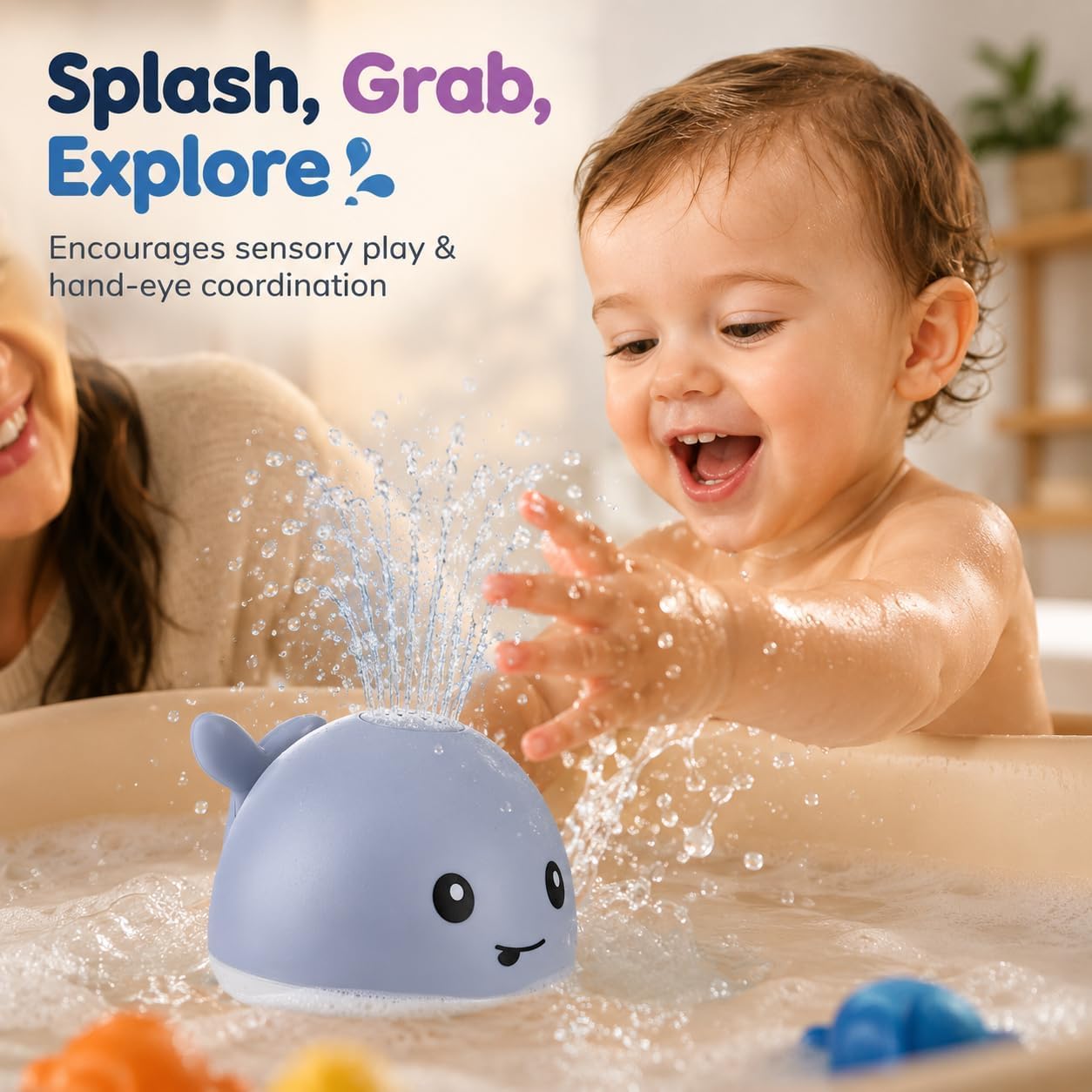 Thumbnail 4 de Gigilli Light-Up Whale Bath Toy