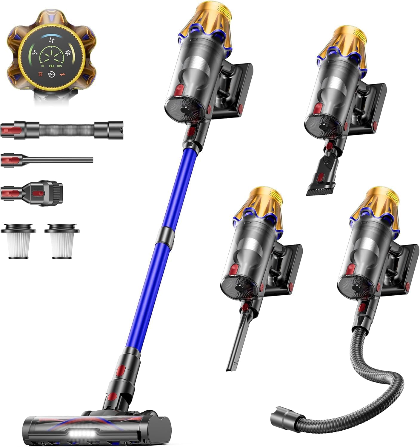 Detalle de Bitybird Canyon 20 Cordless Stick Vacuum, 650W, 60 kPa, 1.8 L