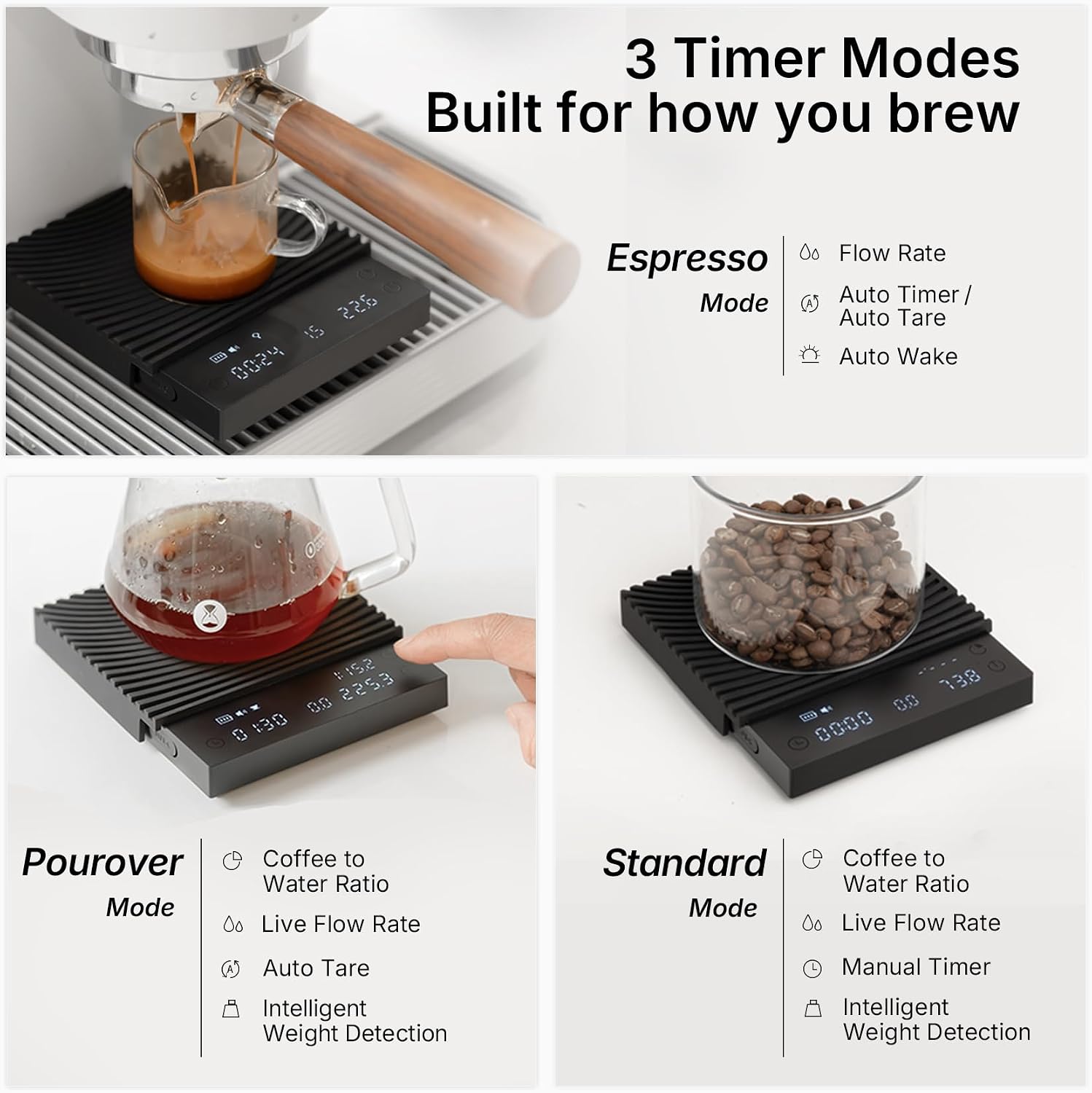 Detalle 2 de TIMEMORE Coffee Scale Basic 3.0: Precise, Portable, and Easy to Use