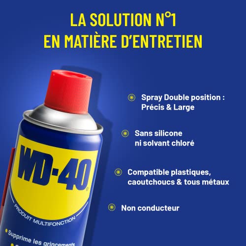 Detalle de WD-40 Produit Multifonction – Aérosol 400 ml : polyvalence et simplicité au quotidien