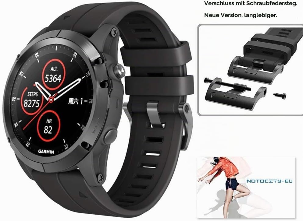 Detalle de NotoCity Armband für Garmin Fenix 7X 26 mm