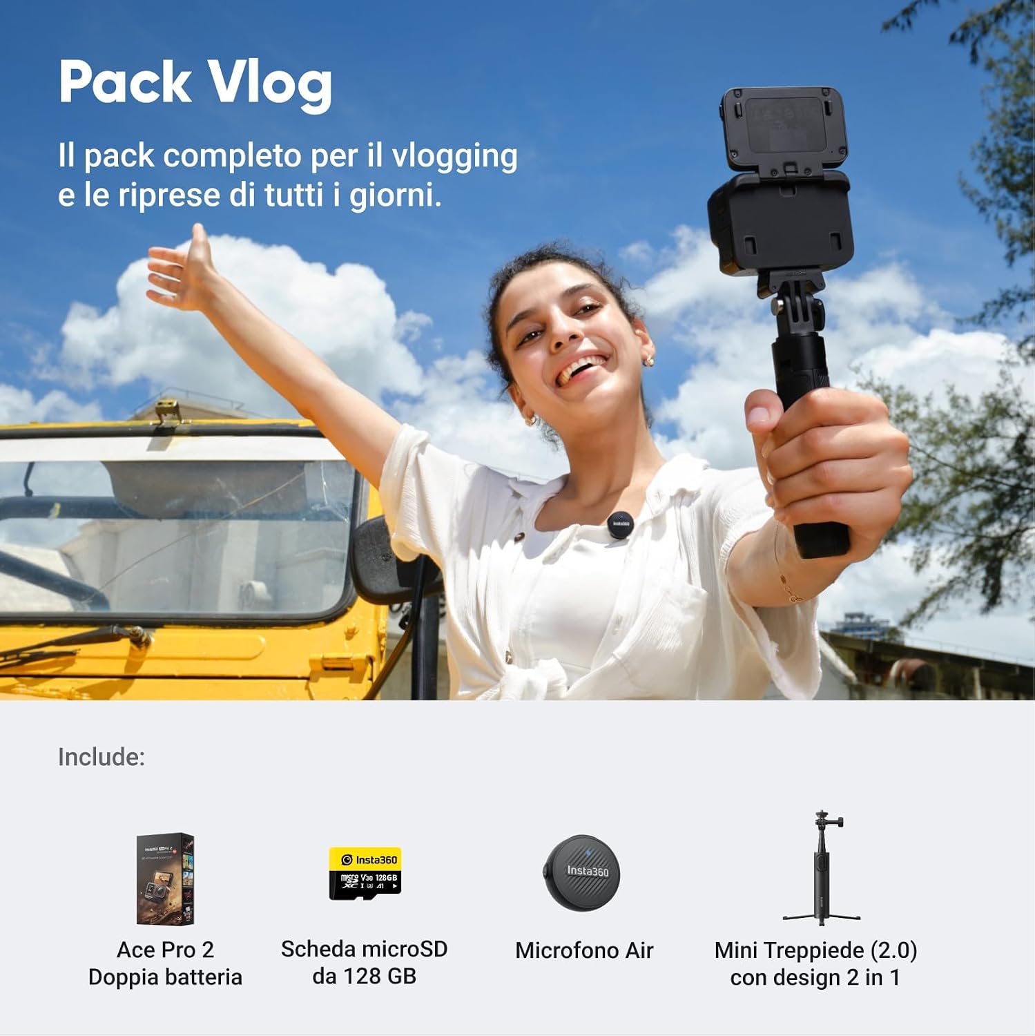 Thumbnail 1 de Insta360 Ace Pro 2 Pack Vlog 8K