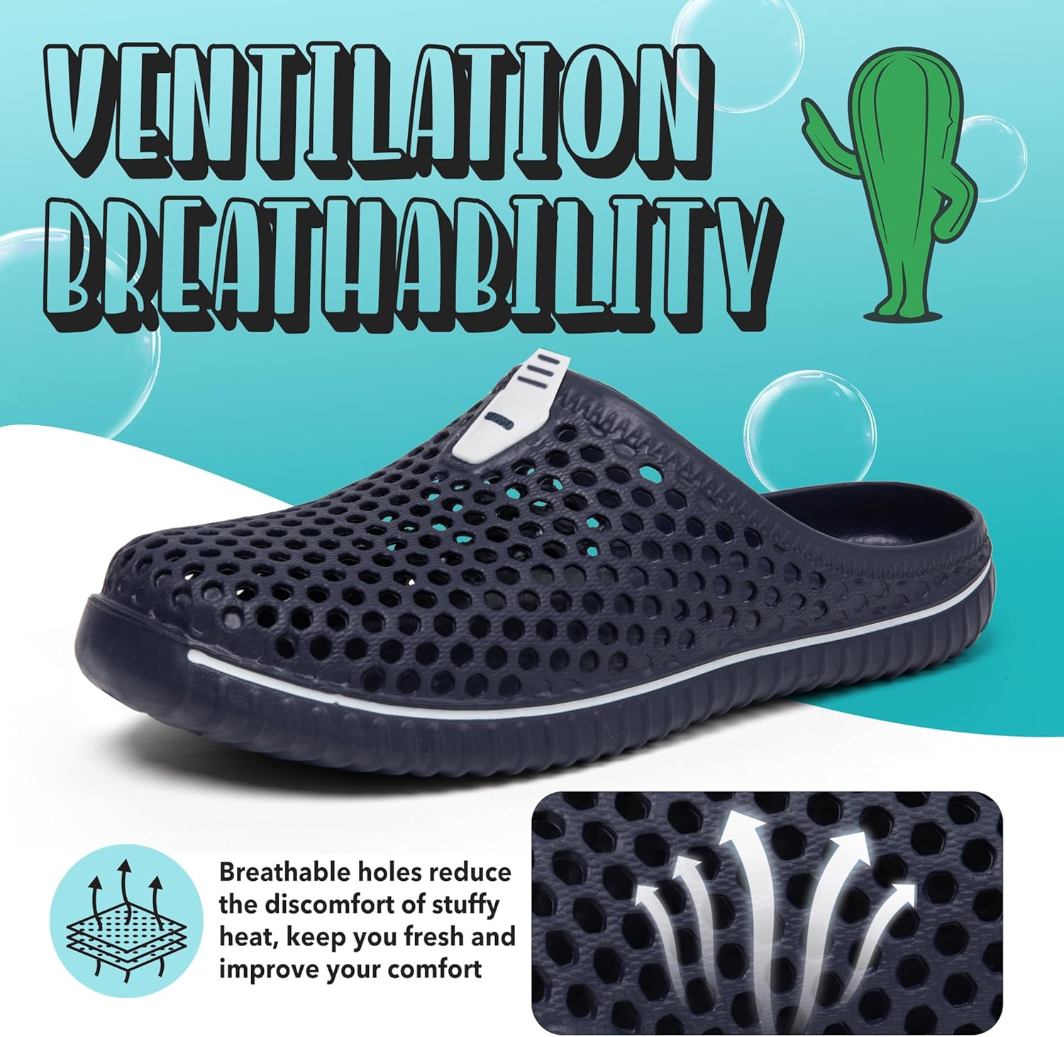 Thumbnail 2 de SAGUARO Clogs Hausschuhe Herren/Damen Sommer – atmungsaktive EVA-Slipper für Strand, Haus und Garten