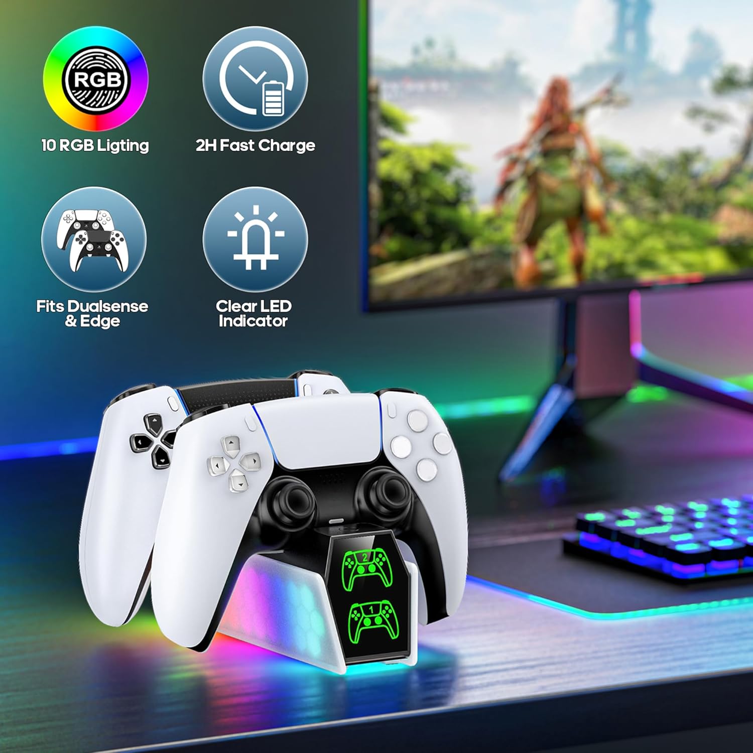 Thumbnail 6 de KDD Caricatore Joystick PS5 Dual Edge