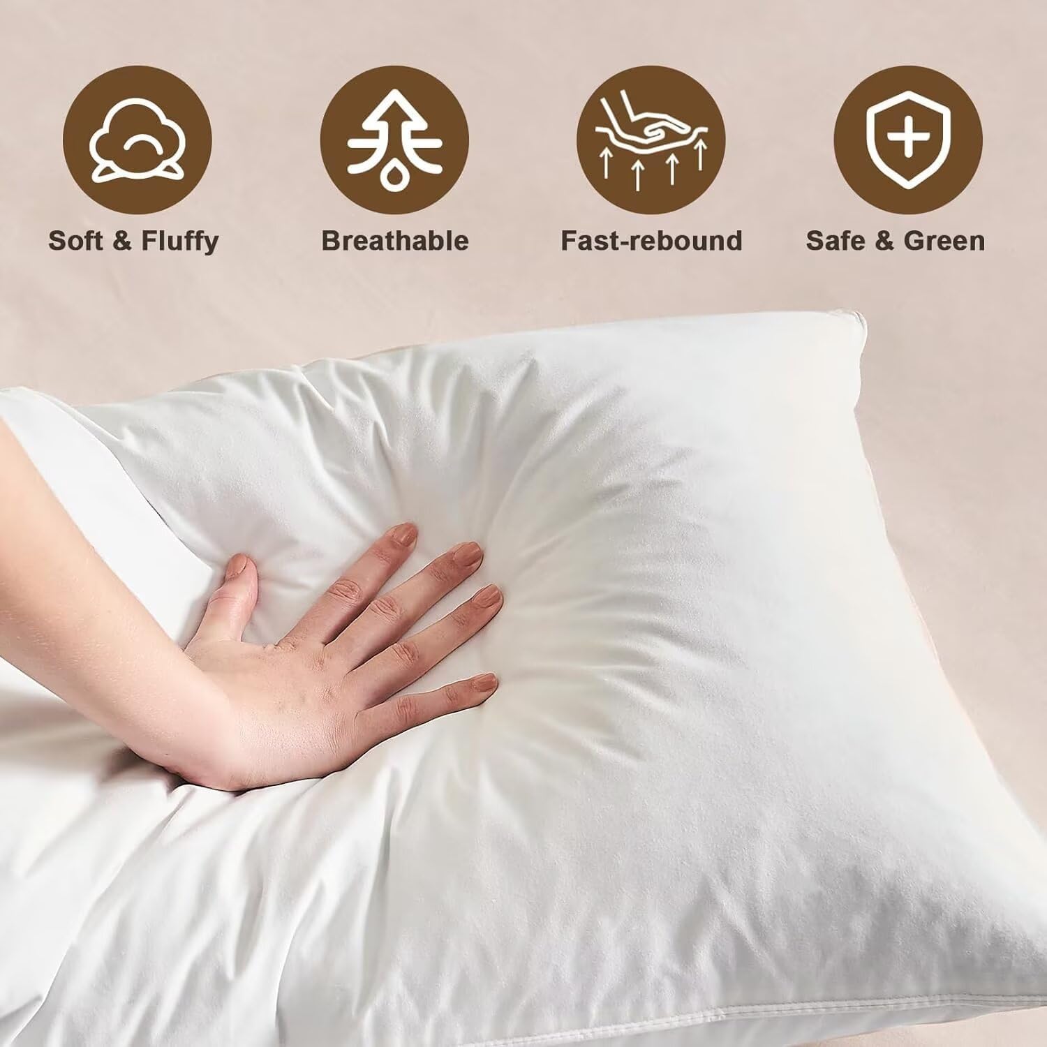 Thumbnail 4 de BHZ Goose Down Feather Pillow Queen Size