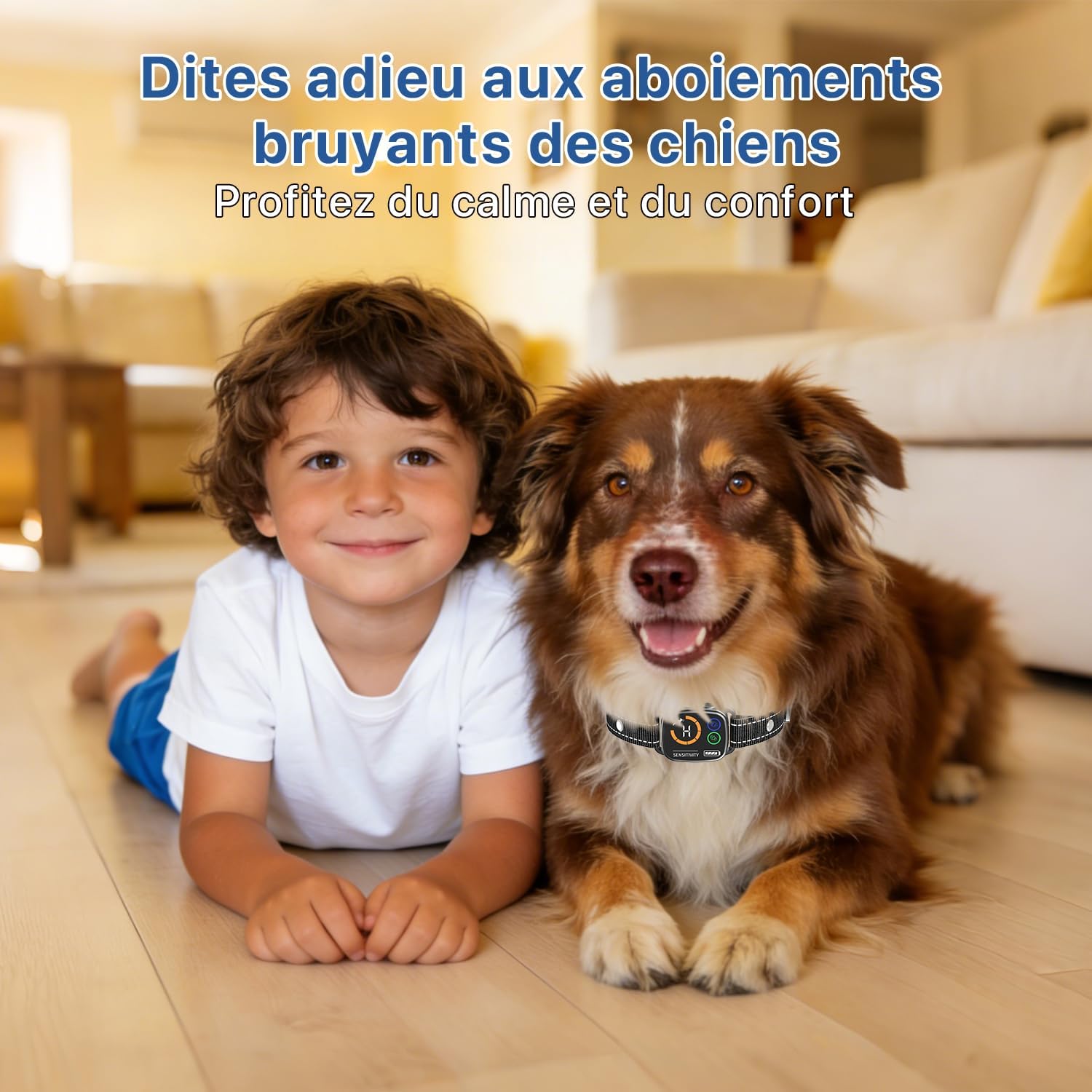 Thumbnail 6 de PatteSage Collier Anti aboiement pour chien — 6 niveaux, 3 modes et IP67