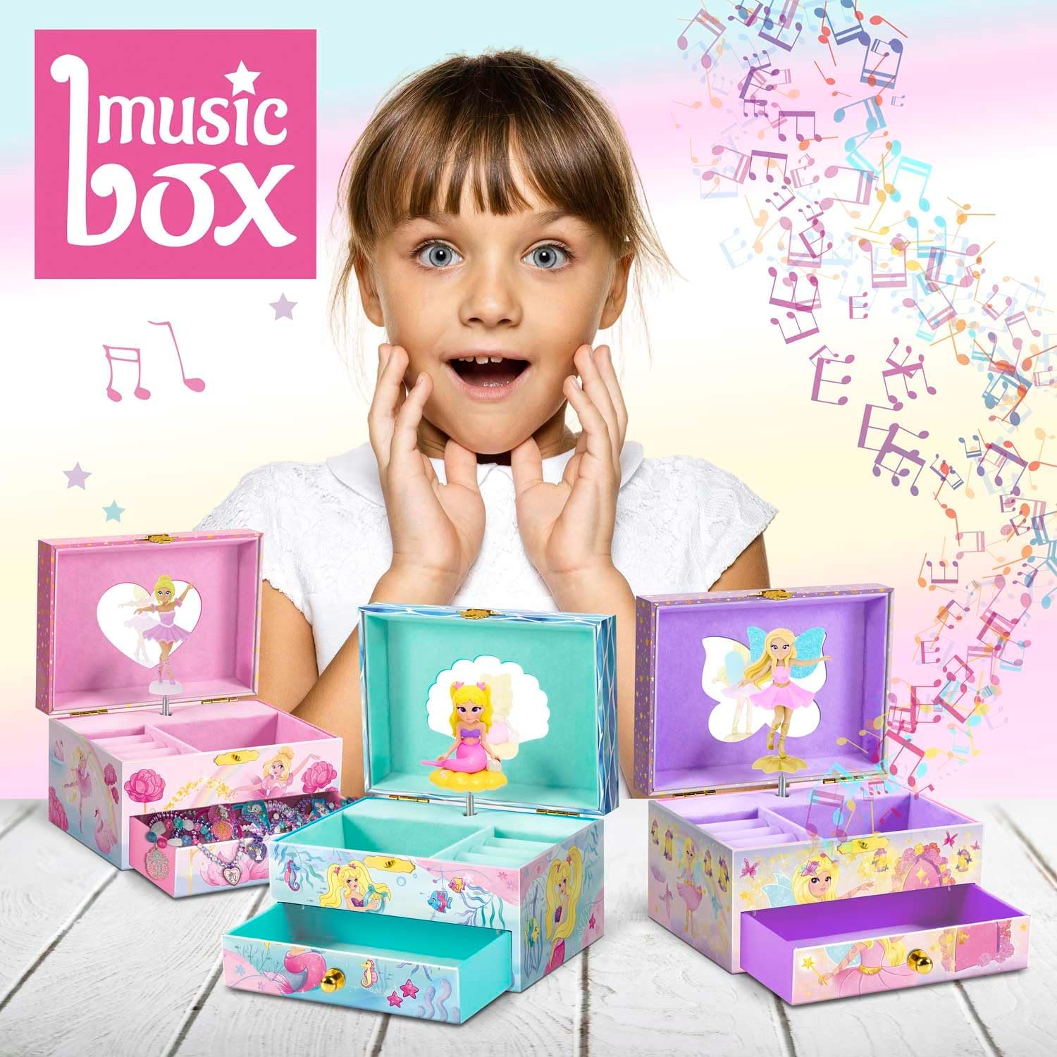 Thumbnail 6 de CRAZE Music Box Fairy – rotating fairy music box & jewellery organiser for girls