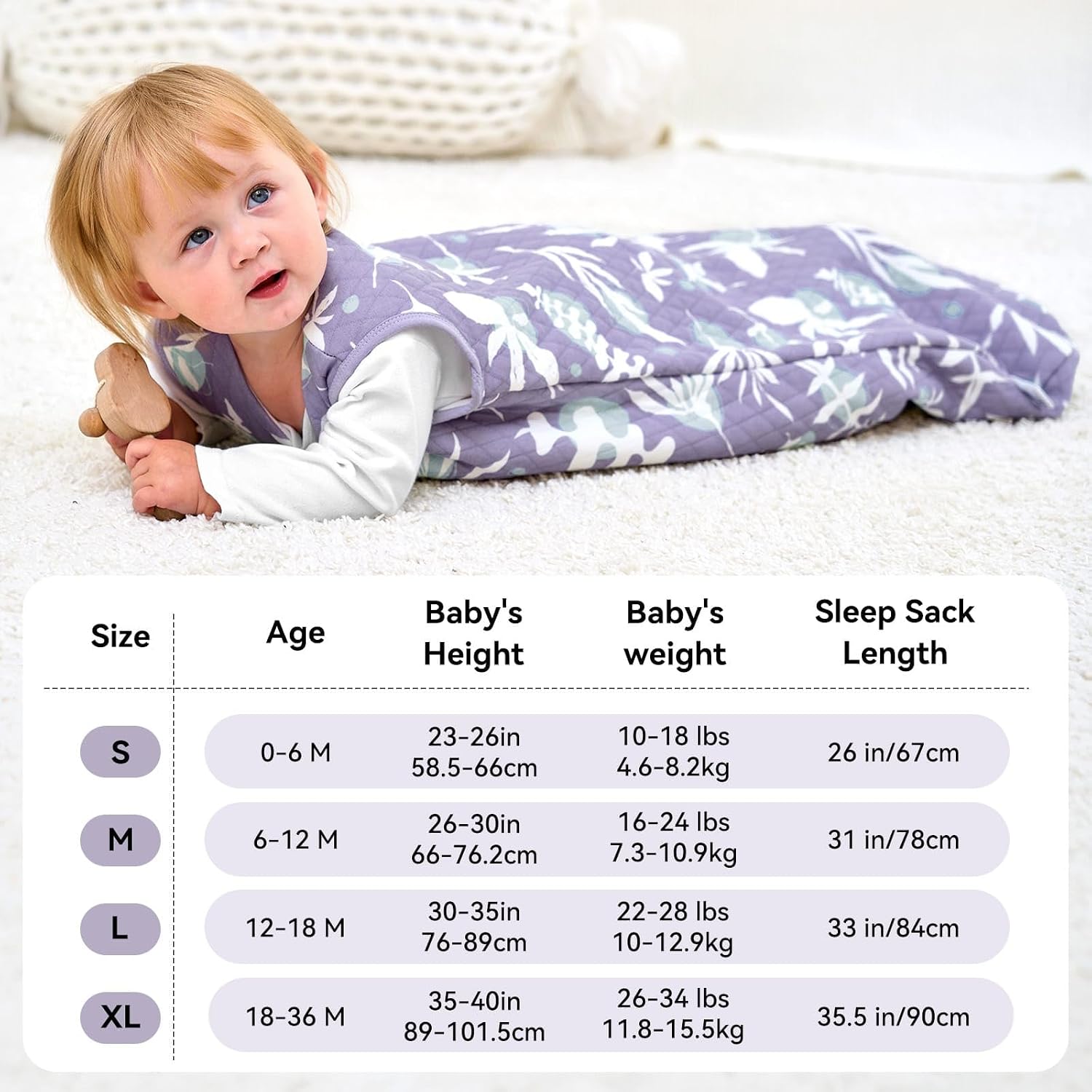 Thumbnail 4 de Unnivoll Baby Sleeping Bag 1.5 tog 12–18 months