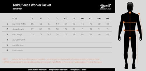 Thumbnail 9 de Brandit Teddyfleece Worker Jacket noire, taille M ⚙