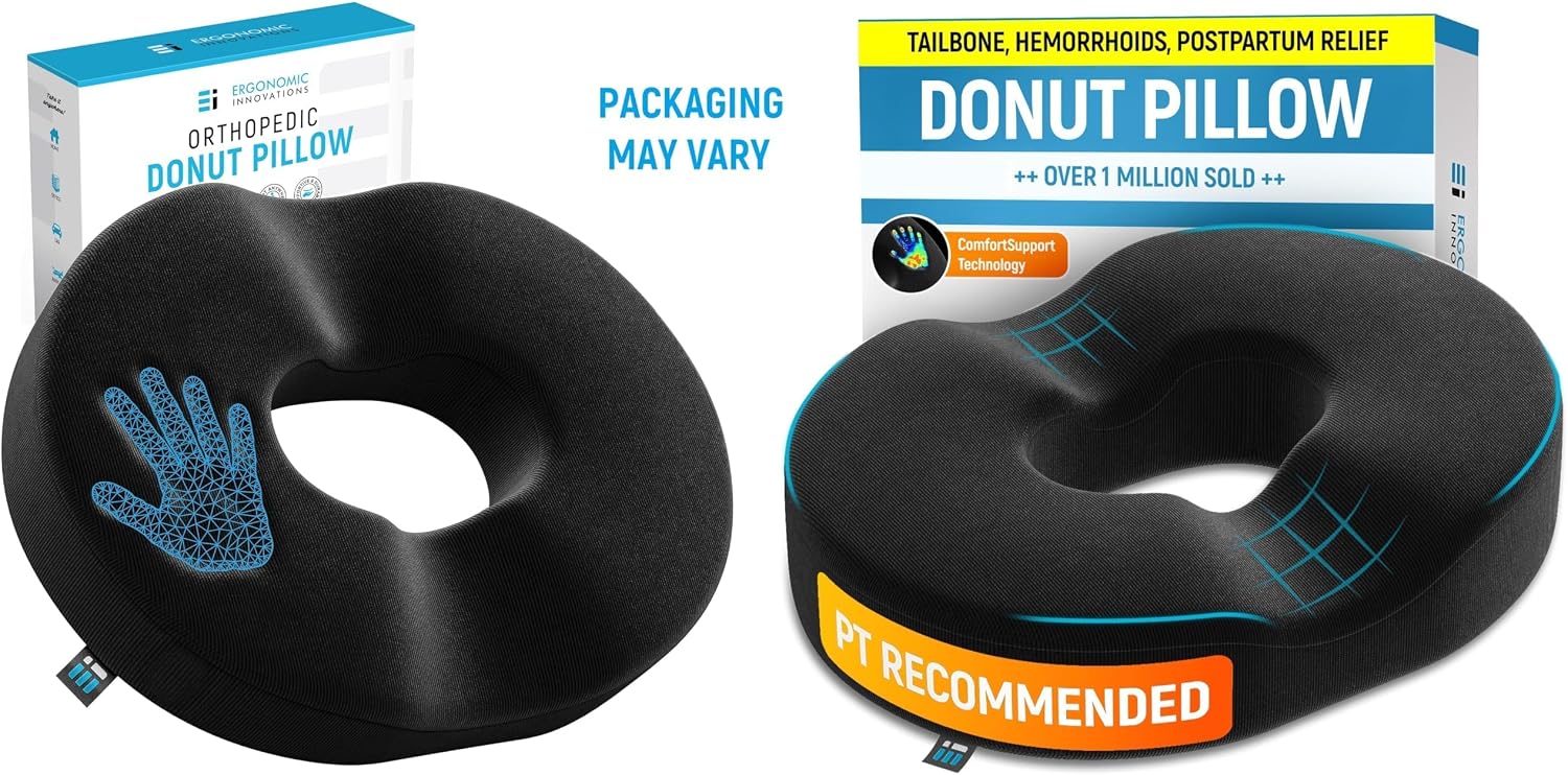 Thumbnail 6 de Ergonomic Innovations US-OrigDonut-M01 Donut Cushion, Memory Foam, Non-Slip Base
