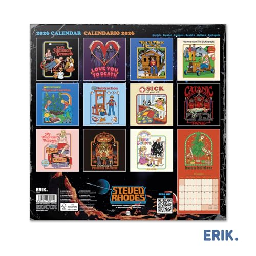 Thumbnail 1 de Grupo Erik Calendario 2026 Steven Rhodes 30x30 cm 📅