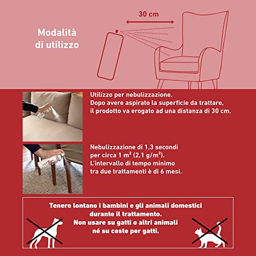 Detalle de FRONTLINE Homegard Spray Insetticida 250 ml: protezione rapida contro pulci e zecche per mobili e tessili
