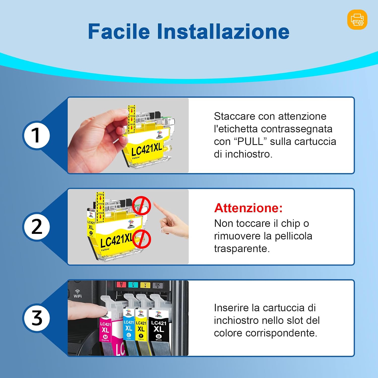 Detalle 1 de Palmtree LC421XL cartucce compatibili 8-Pack