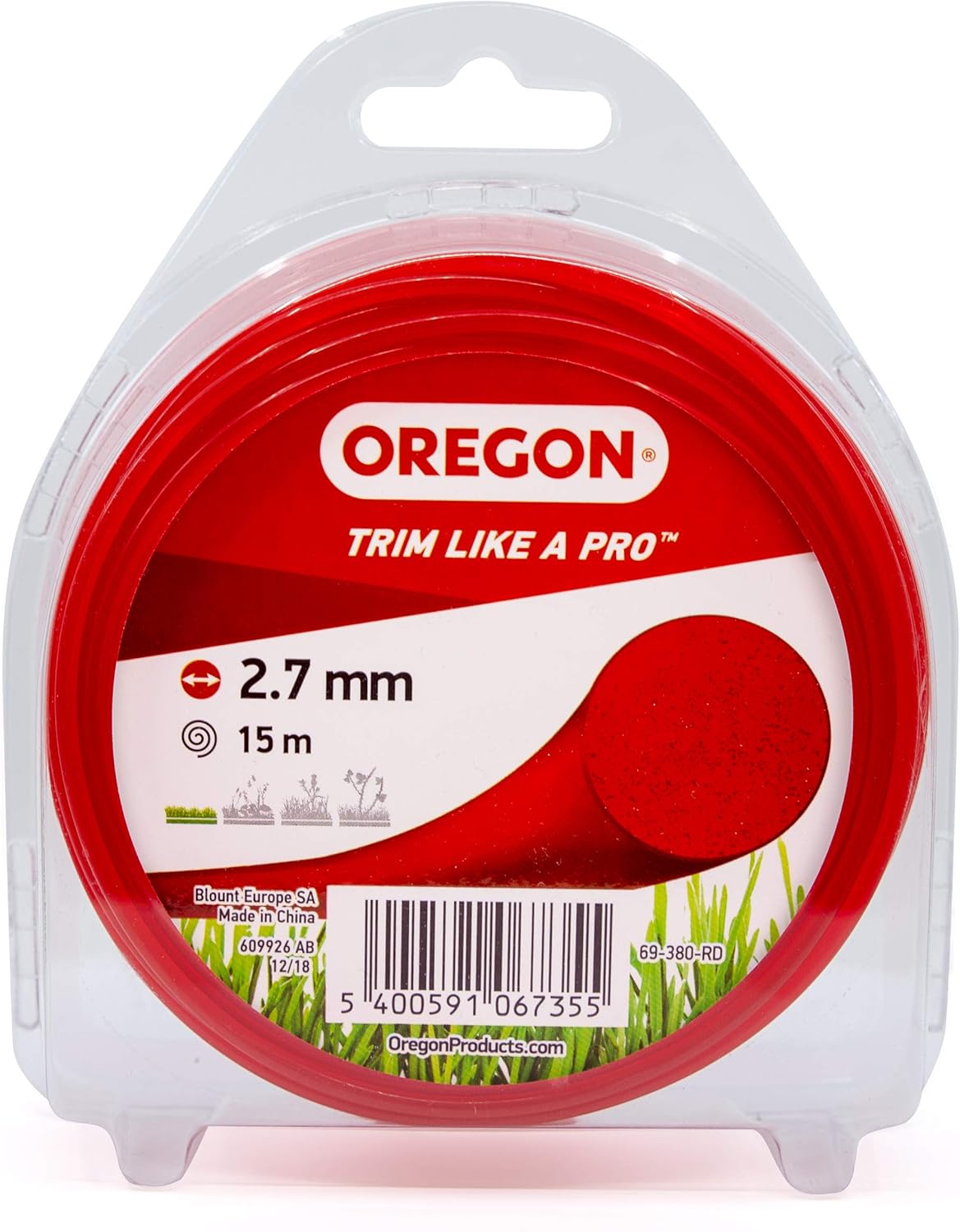 Thumbnail 6 de Oregon 2 mm x127 m Filo per decespugliatore verde 🎍