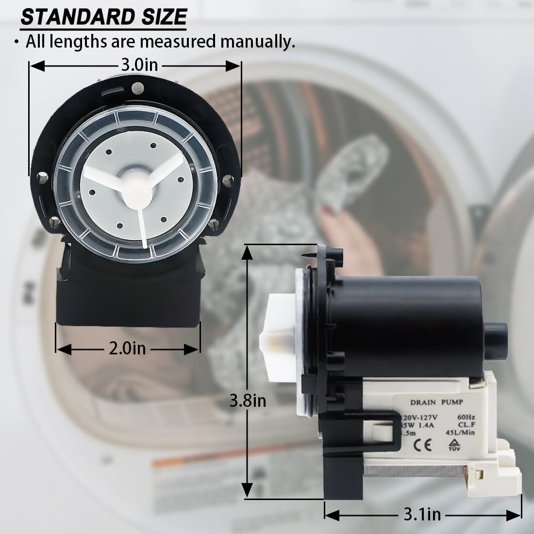 Thumbnail 5 de SupHomie 796.41283310, 796.41372210 & 796.41379210 Washer Drain Pump