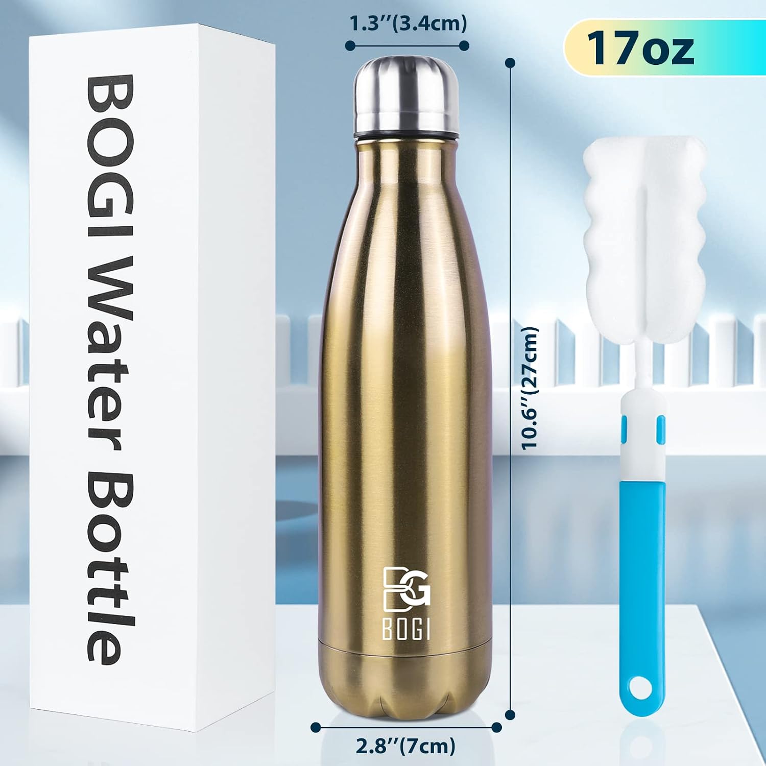 Detalle 2 de BOGI 17oz Insulated Water Bottle