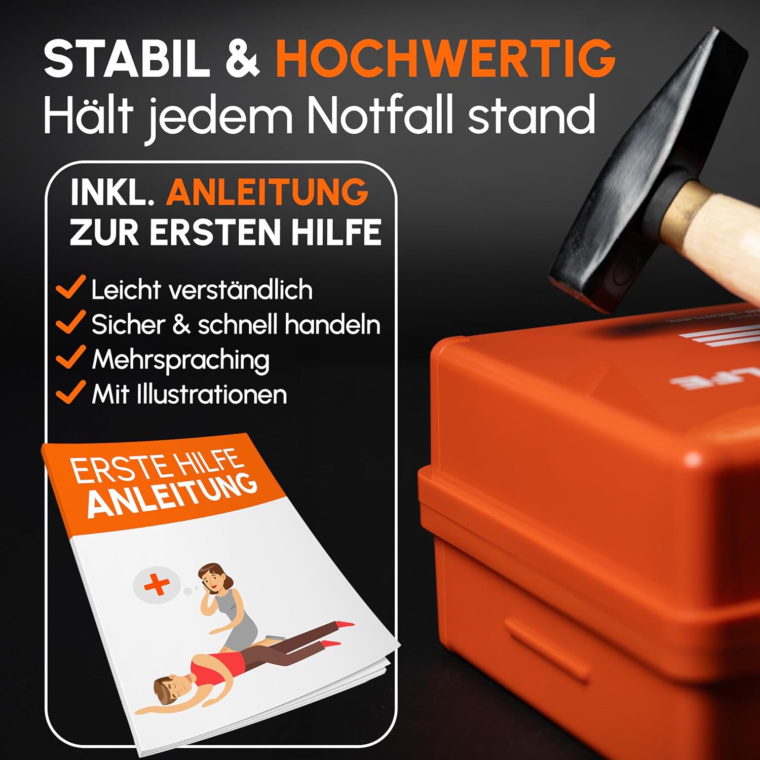 Thumbnail 2 de Erste Hilfe Koffer 91 Teile 🩹