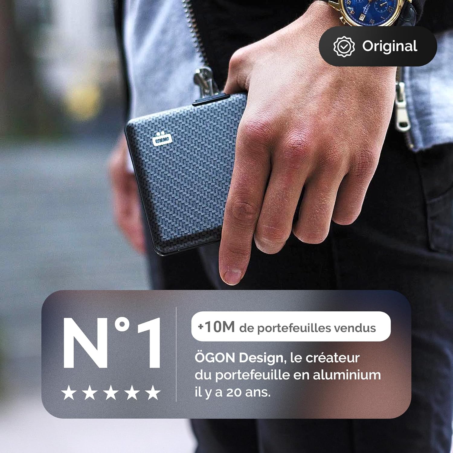 Thumbnail 3 de ÖGON -DESIGNS- Portefeuille en Aluminium Smart Case BIG Stockholm