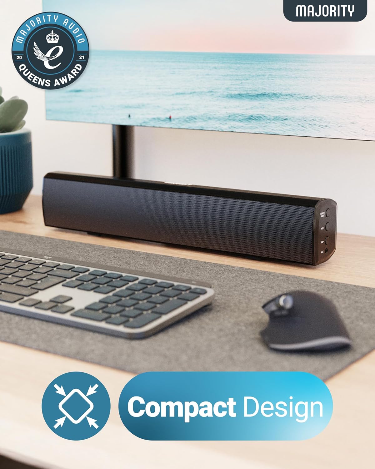 Detalle 2 de MAJORITY Bowfell 50W Bluetooth TV soundbar