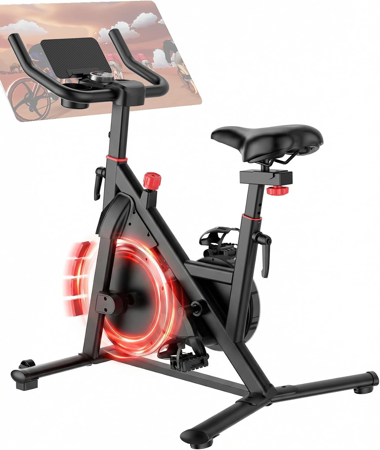 Detalle de DeerRun S1pro DR-QY-S1-Black Indoor Exercise Bike, Magnetic Resistance