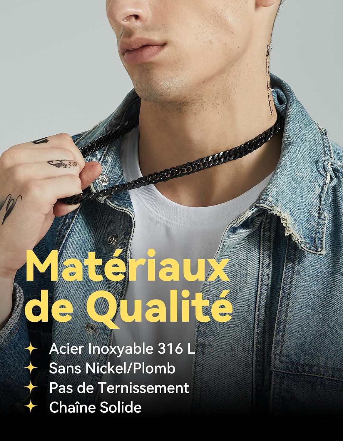 Detalle 2 de ChainsHouse Chaine Collier Homme 10mm