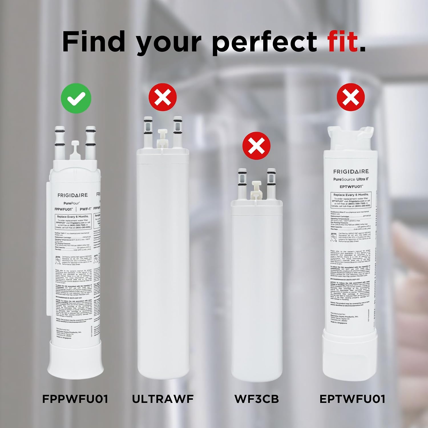 Detalle de Frigidaire FPPWFU01 PurePour PWF-1 Water Filter