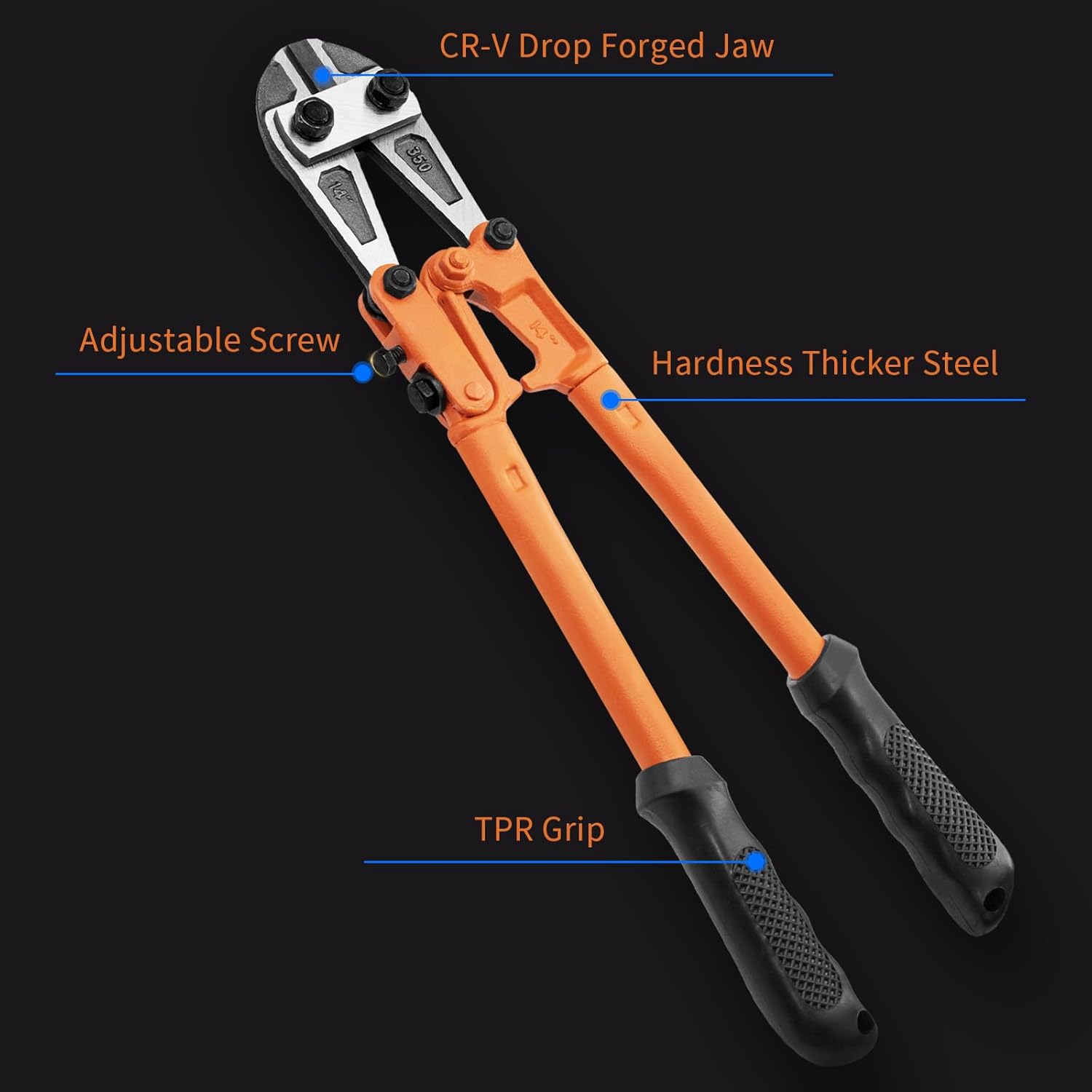 Thumbnail 6 de Meccion 14” Heavy Duty Bolt Cutter: Rugged, Pro-Grade Tool for Fencing, Chains and Locks