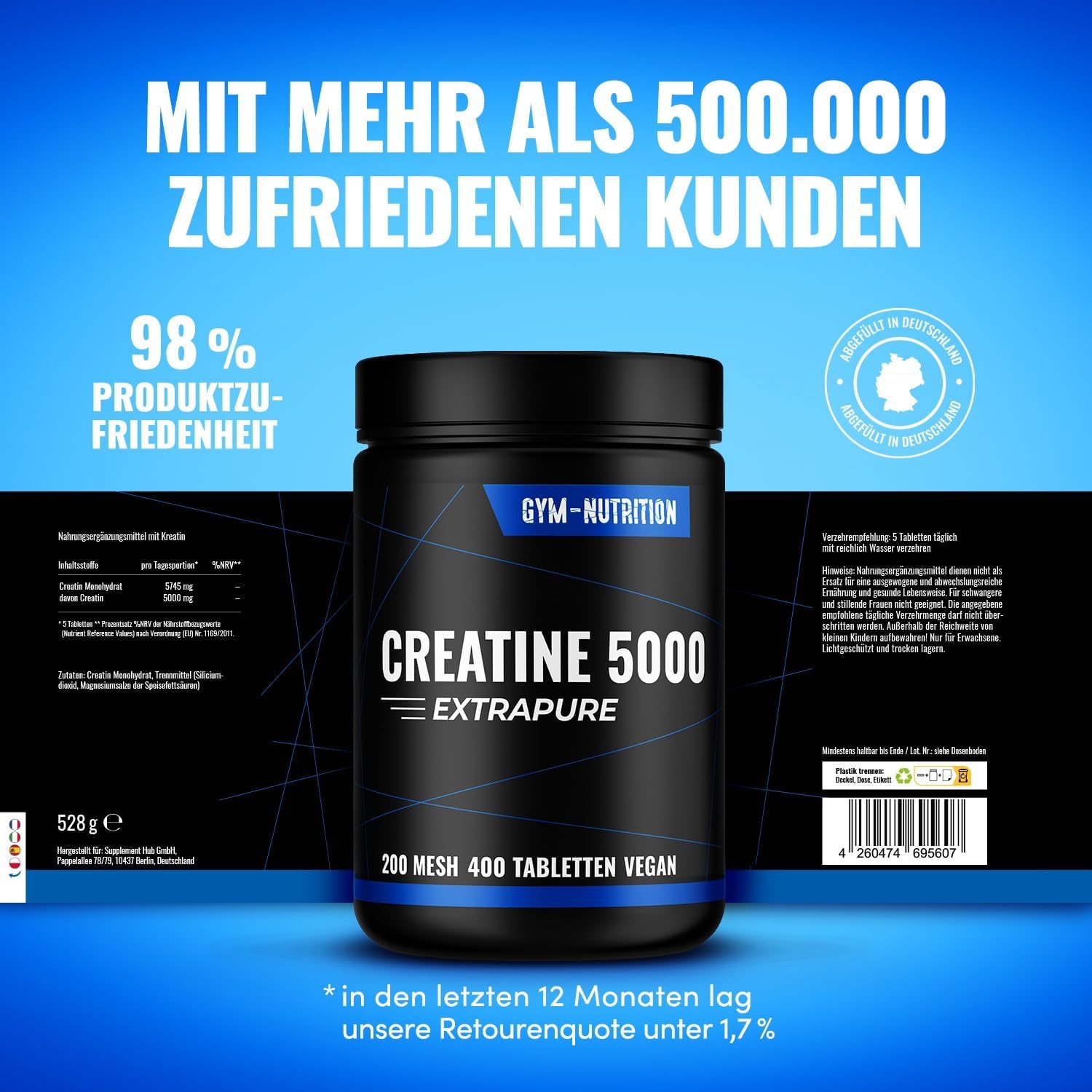 Thumbnail 3 de Creatin 5000 Giga Tabs Hochdosiert