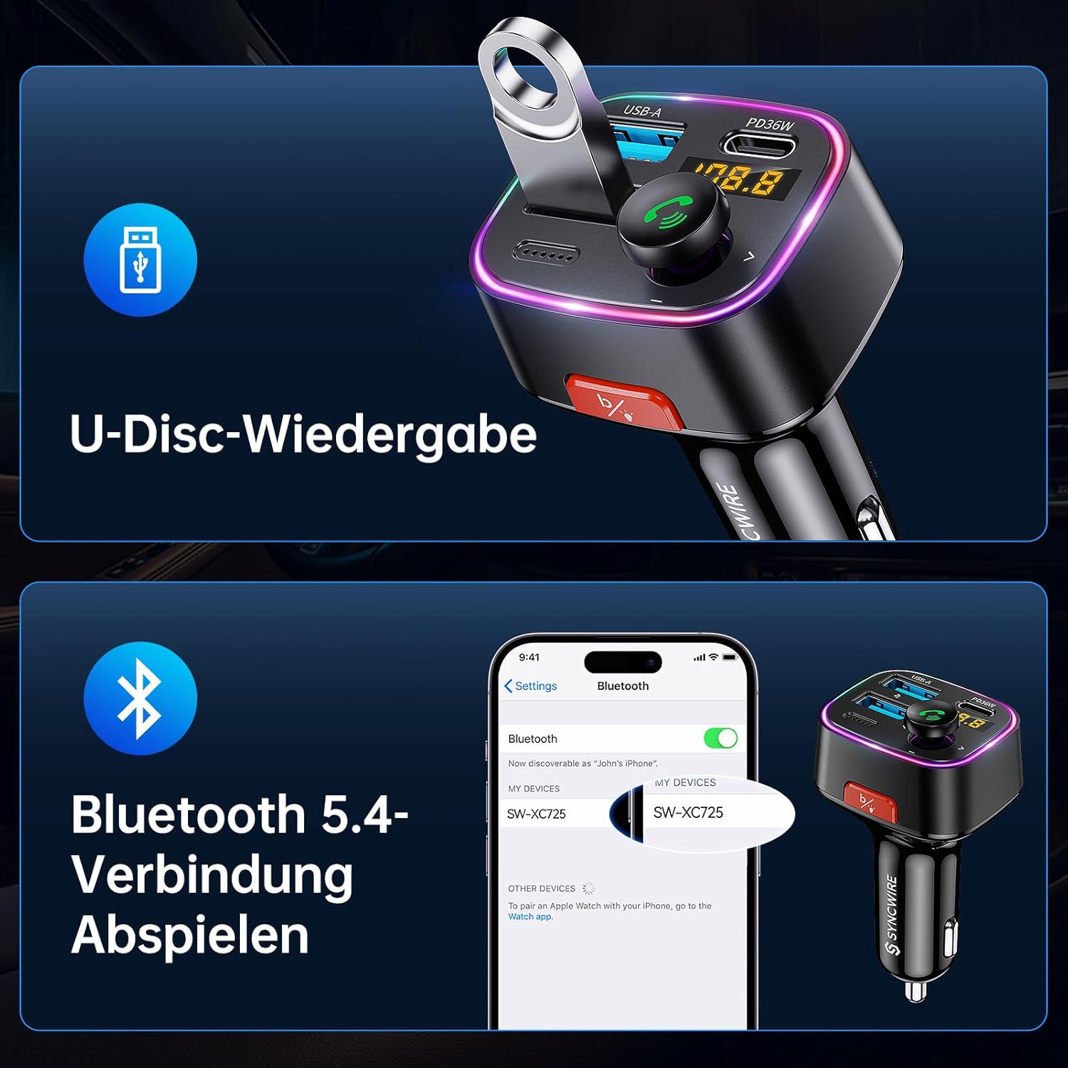 Thumbnail 4 de Syncwire FM Transmitter 48W Auto