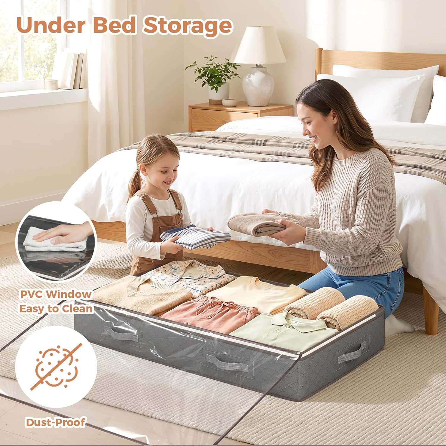 Detalle 2 de Budding Joy 90L Under Bed Storage