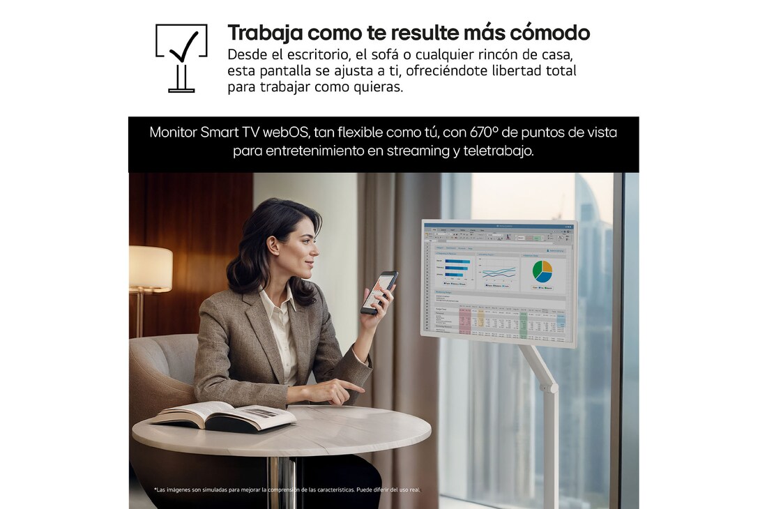 Thumbnail 2 de LG Smart Monitor Swing 32" Full HD IPS, webOS 23