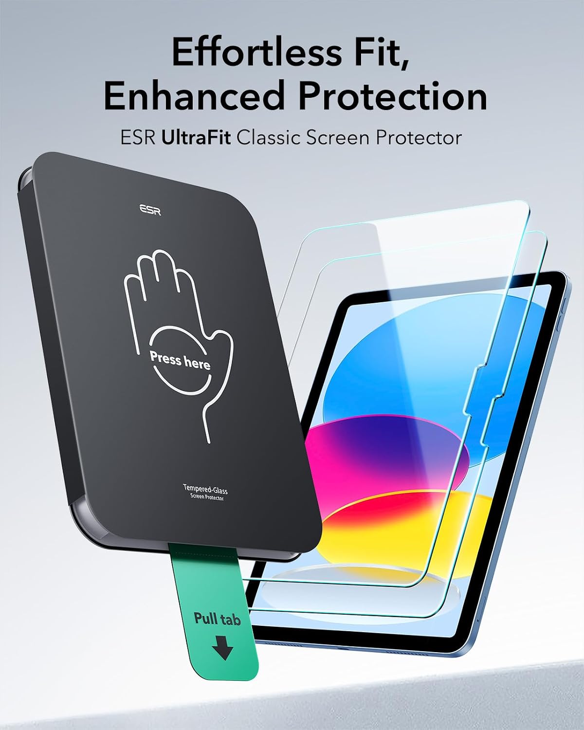 Detalle de ESR 2 Pack screen protector for iPad 11/10.9 inch