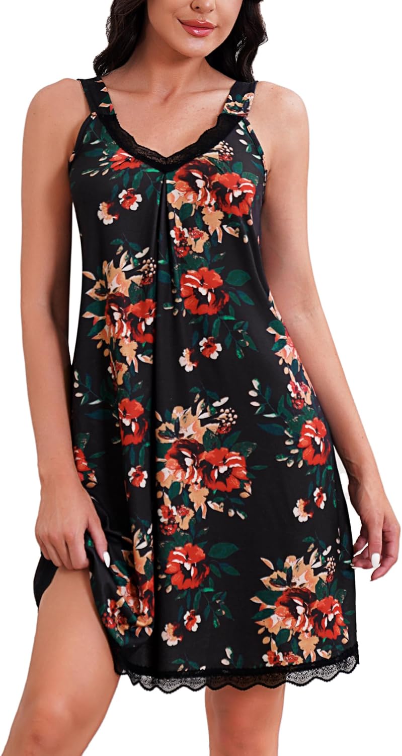 Detalle 2 de Uniexcosm Camicia da Notte Cotone Donna