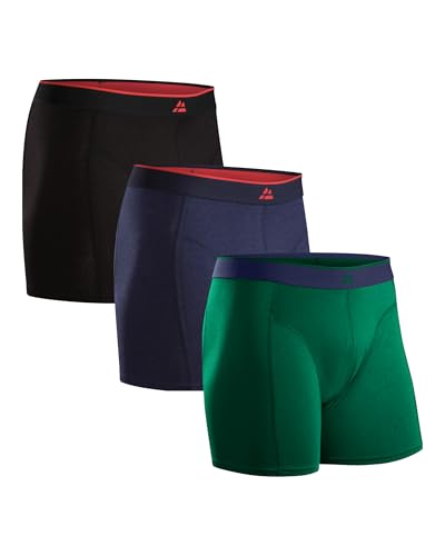 Detalle de DANISH ENDURANCE Calzoncillos Boxer de Bambú para Hombre (3 Pack, con o sin bragueta) - 3XL