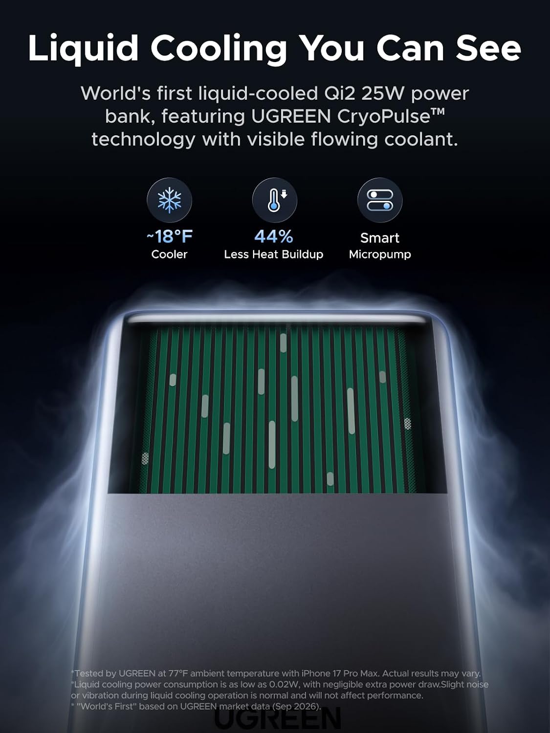 Detalle 2 de UGREEN Magnetic Power Bank 10000mAh