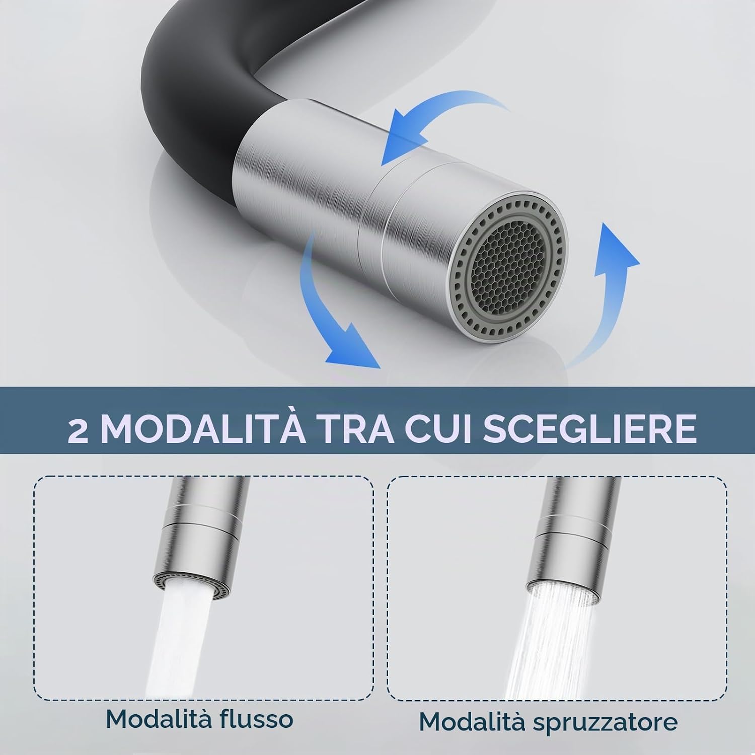 Detalle de HURRAN Rubinetto cucina a muro 360°