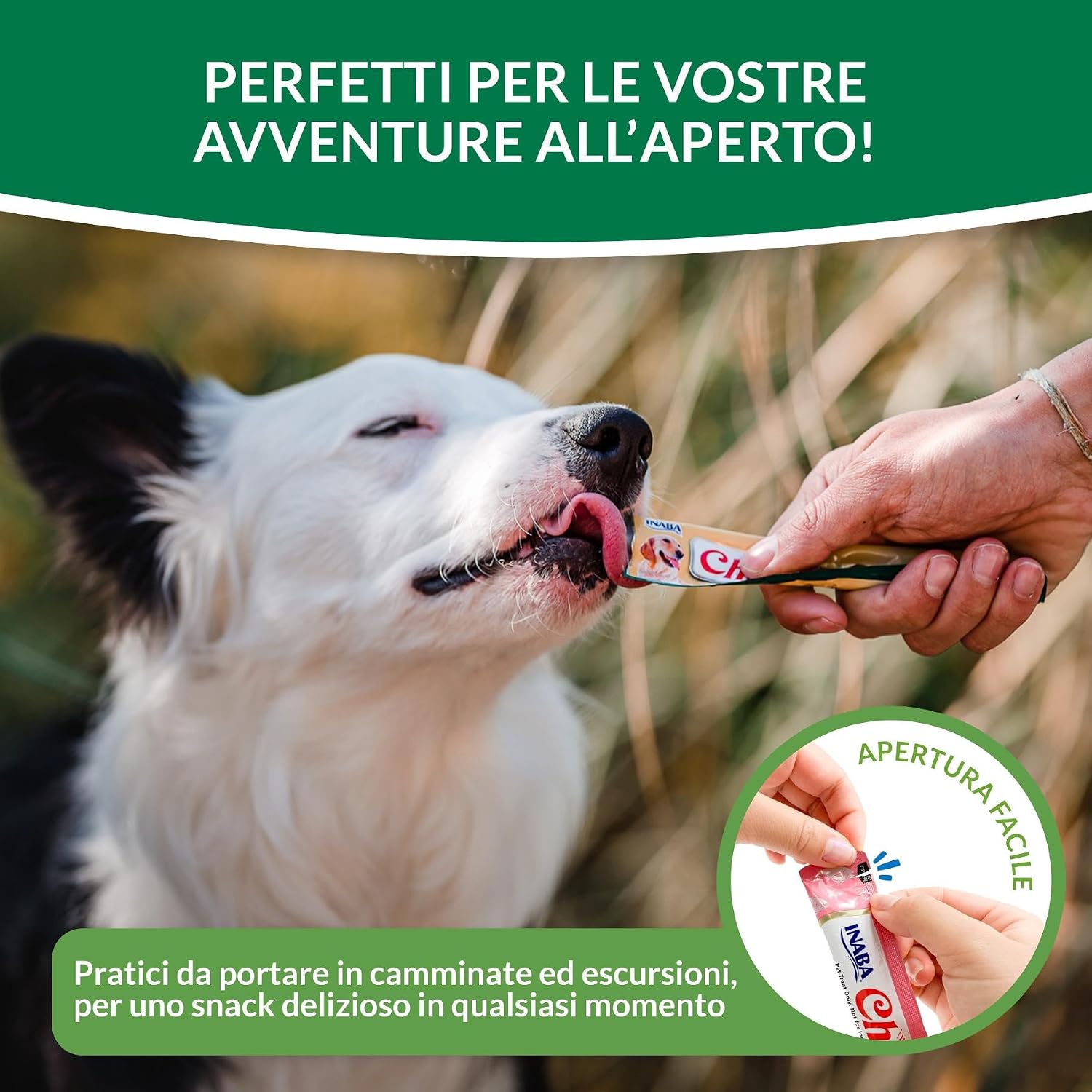 Detalle de INABA Churu Snack Cremoso al Pollo e Frutti di Mare – 20 Stick da 14 g per Cani