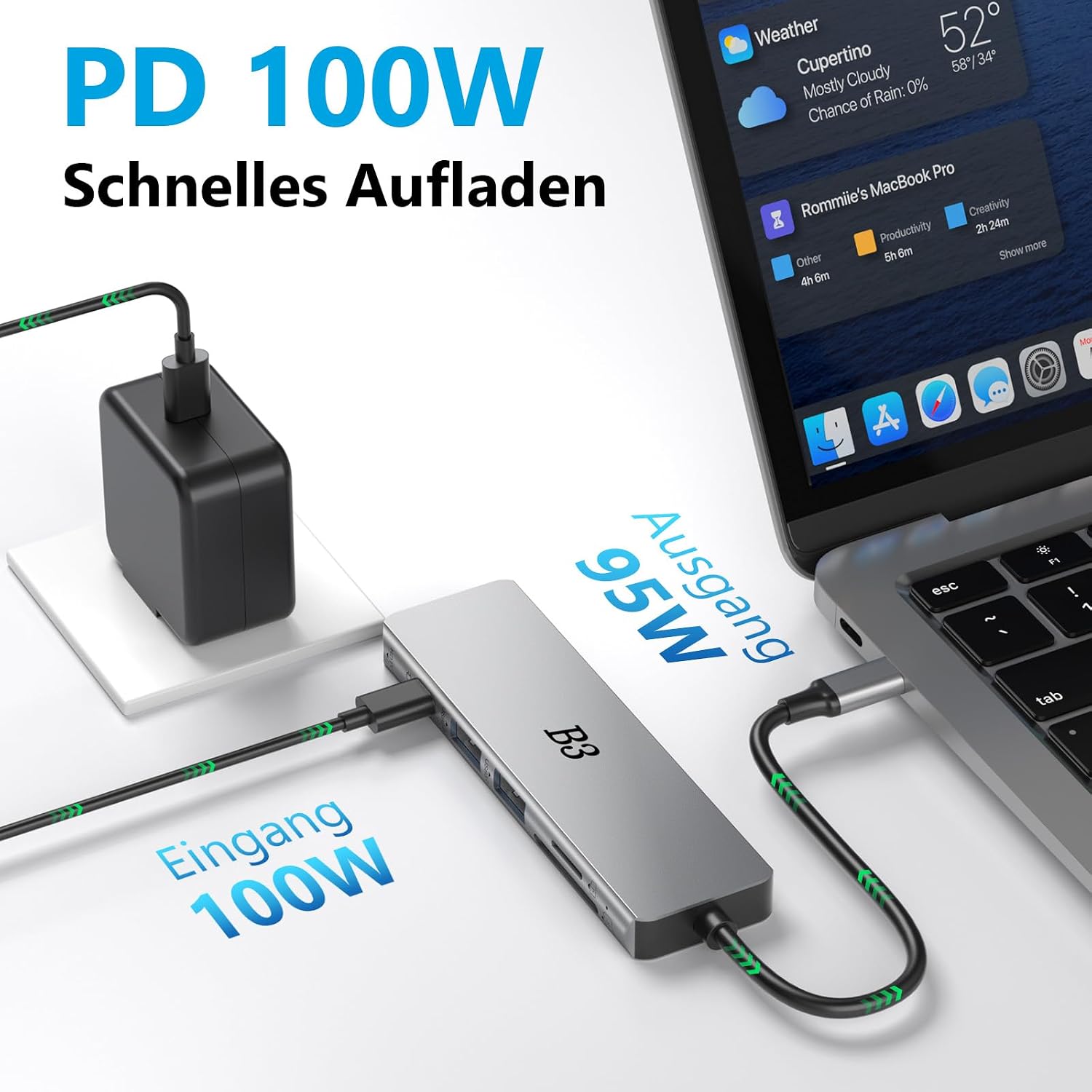 Thumbnail 4 de USB C Hub 6-in-1 Multiport-Adapter