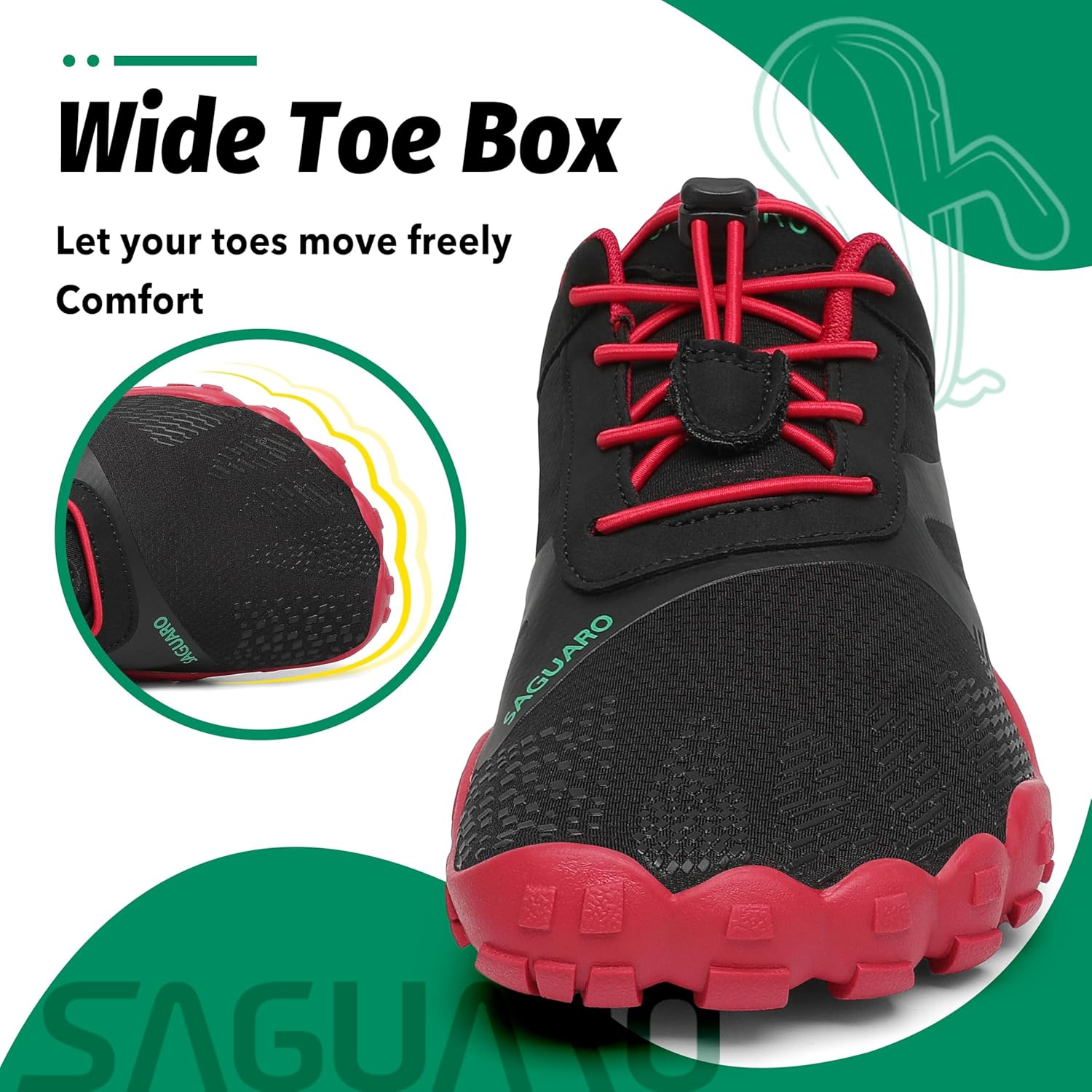 Thumbnail 3 de SAGUARO Scarpe Barefoot con Dita per Trekking e Trail Running: flessibilità, leggerezza e contatto diretto con il terreno