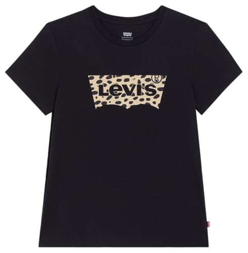 Detalle 2 de Levi's The Perfect Tee Damen-T-Shirt, Batwing Leopard Caviar, Größe M