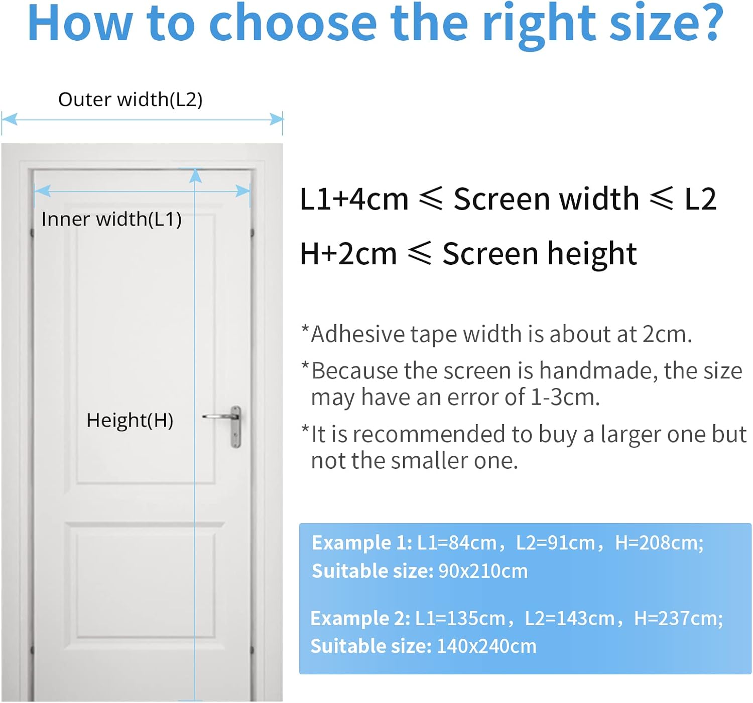Thumbnail 1 de MYCARBON Fly Screen Door Keep Insects Out Mosquito Door Screen (White/Stripes, 90 × 210cm)
