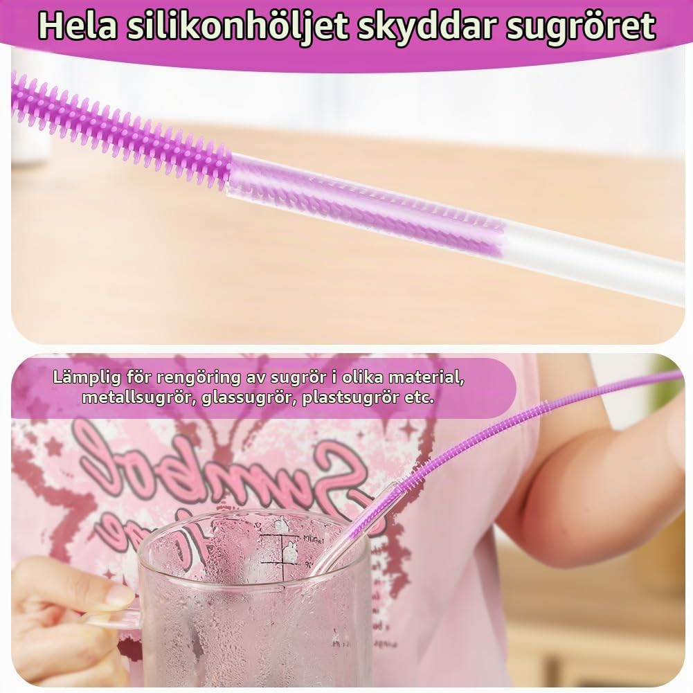 Thumbnail 6 de AYESY rengöringsborstar för sugrör i silikon, 250 mm, 6 och 9 mm