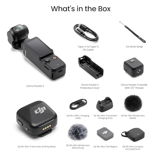 Detalle 2 de DJI Osmo Pocket 3 Vlog Combo: A Compact Powerhouse for On-the-Go Filmmaking
