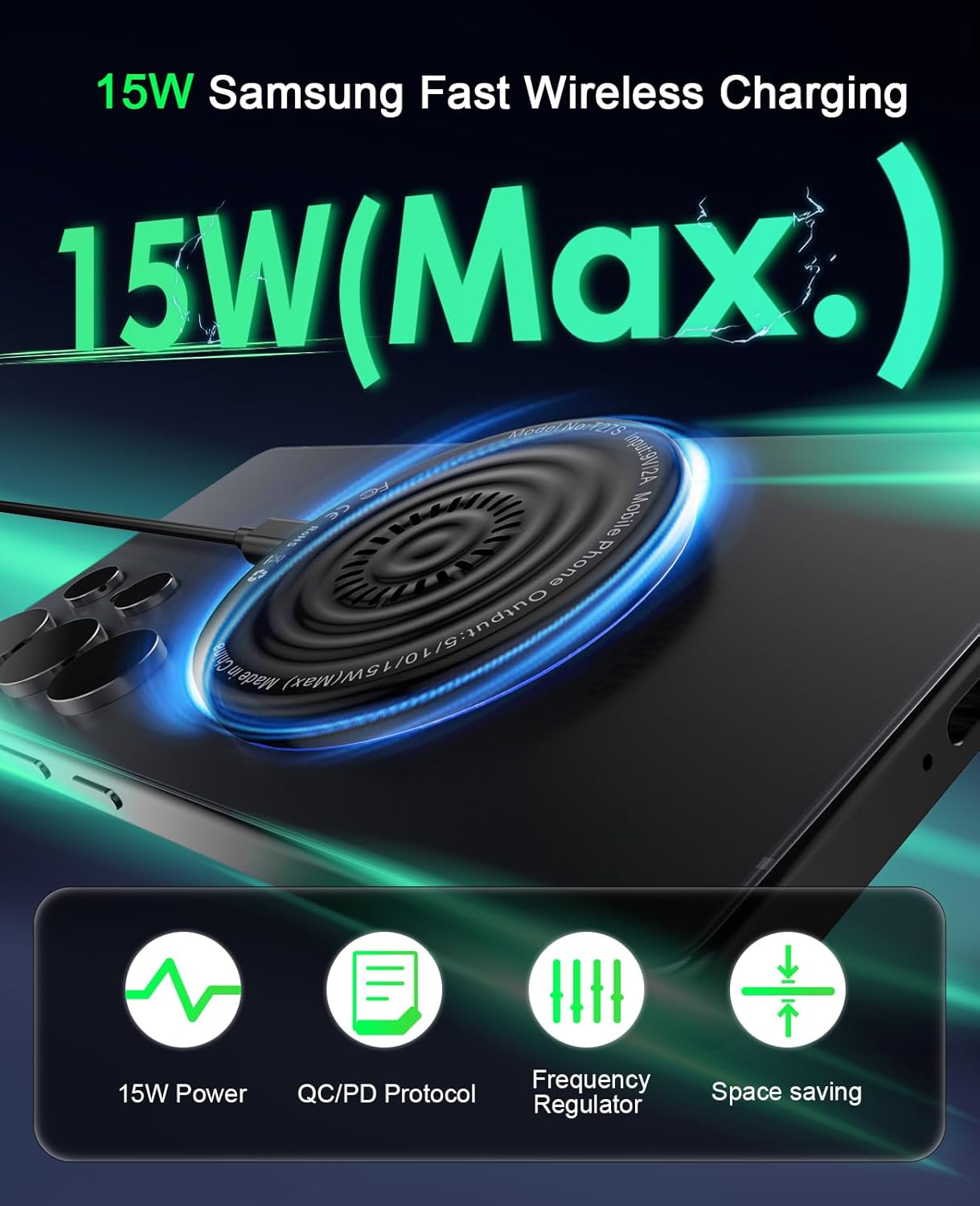 Detalle de Wireless Charger 2Pack 15W Magnetic Pad